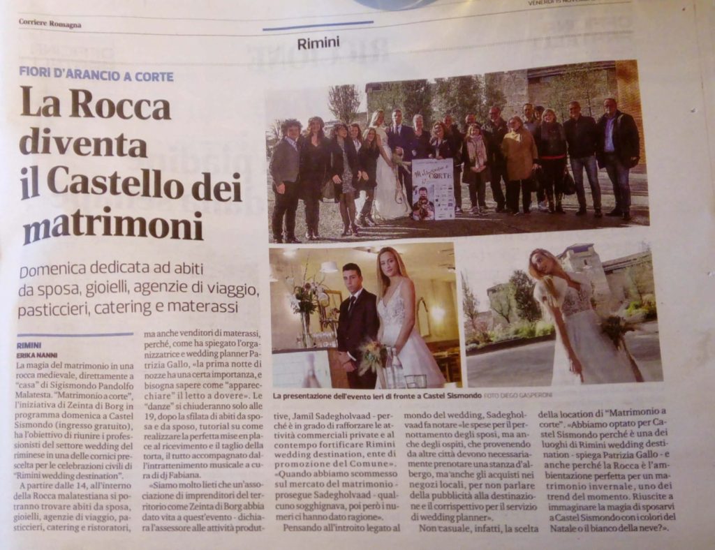 rassegna stampa sposi